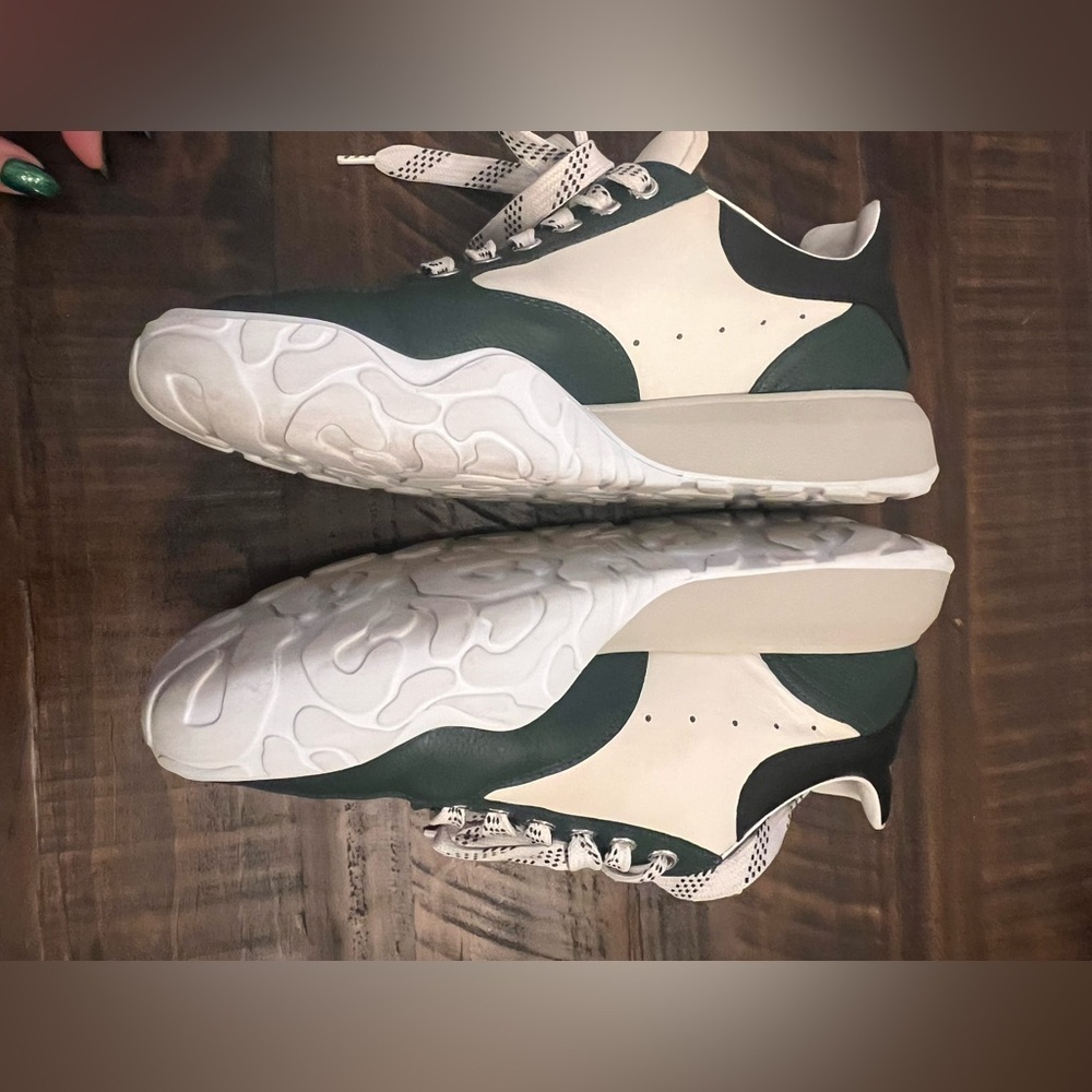 Alexander McQueen Court Sneaker Green White Men’s EU 42 authentic - Picture 6 of 17